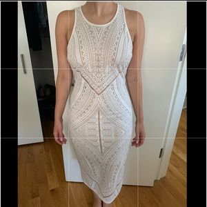 Cute white & tan dress